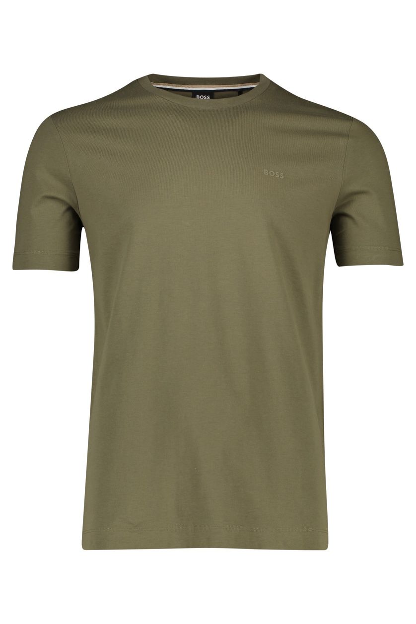 Hugo Boss t-shirt logo olijfgroen