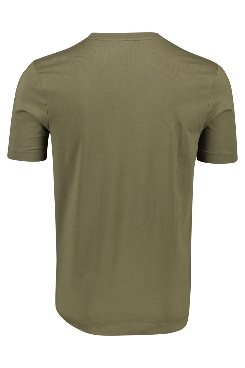 Hugo Boss t-shirt logo olijfgroen