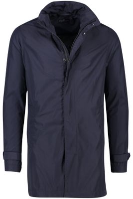 Portofino Portofino jas halflang donkerblauw rits en knopen