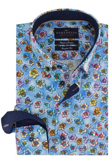 Overhemd Portofino bloemenprint Regular Fit