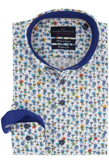 Overhemd Portofino Regular Fit met bloemenprint