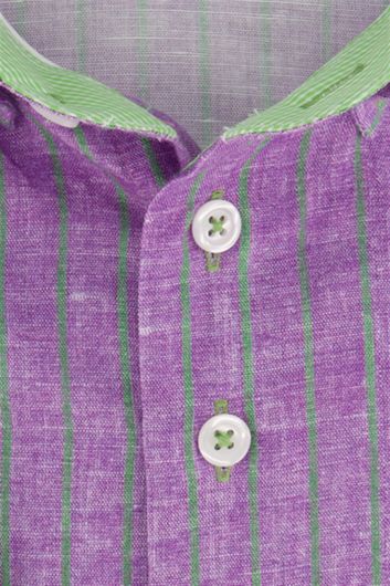 Gestreept overhemd Porofino Regular Fit paars