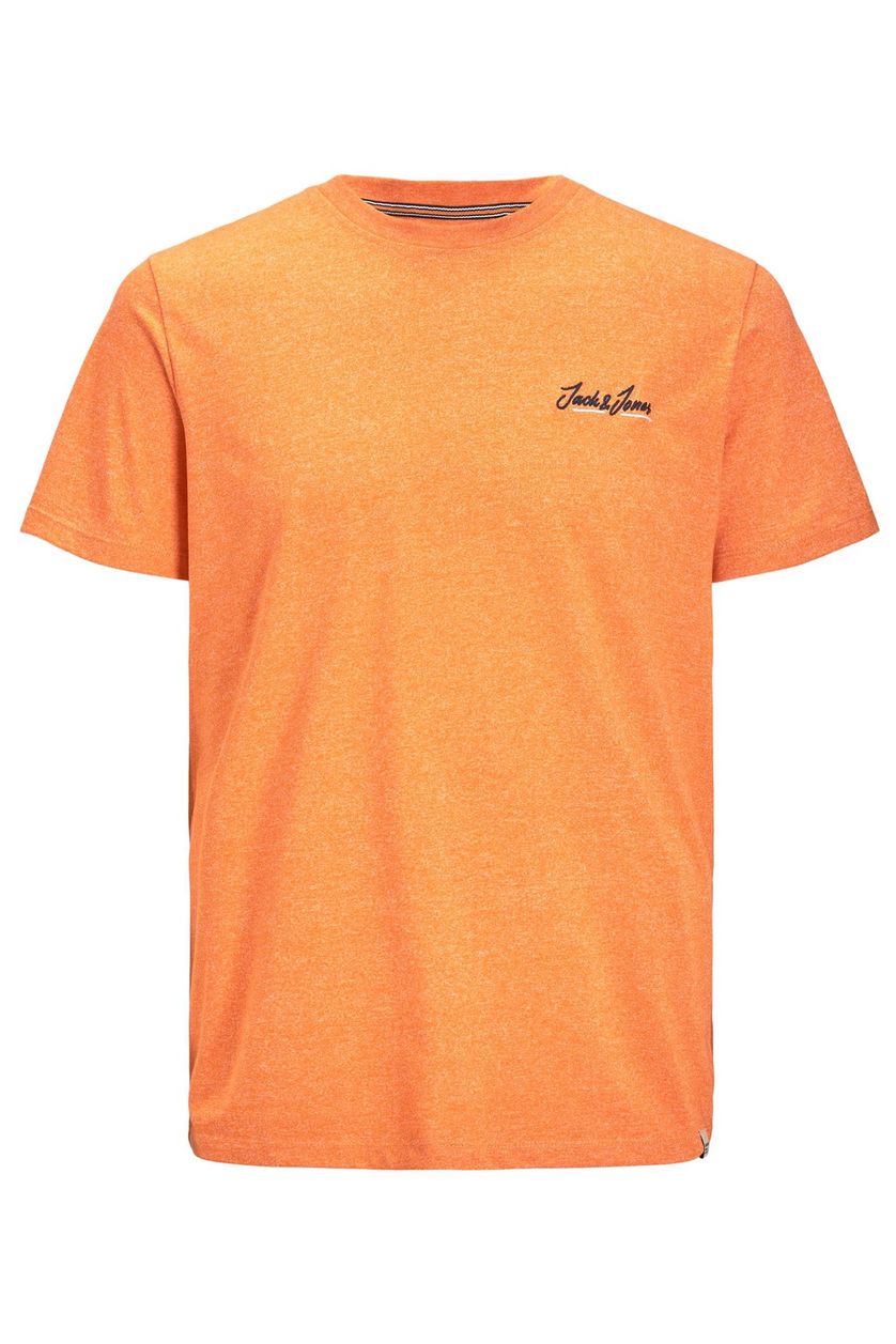 Jack & Jones t-shirt Plus Size gemeleerd oranje