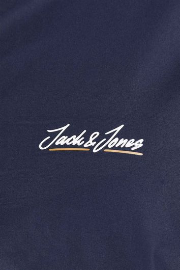 Jack & Jones Plus Size jas navy met oranje accenten