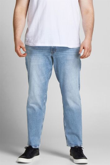 Plus Size jeans Jack & Jones lichtblauw effen katoen 