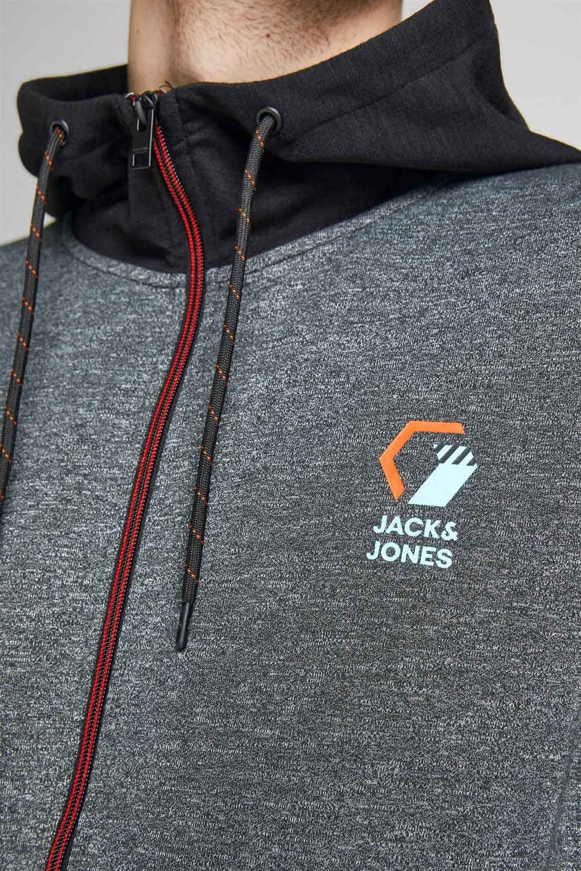 Jack & Jones Plus Size vest met capuchon zwart