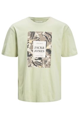 Jack & Jones Jack & Jones Plus Size t-shirt lichtgroen met opdruk
