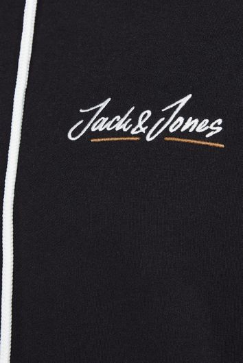 Jack & Jones vest Plus Size met capuchon zwart