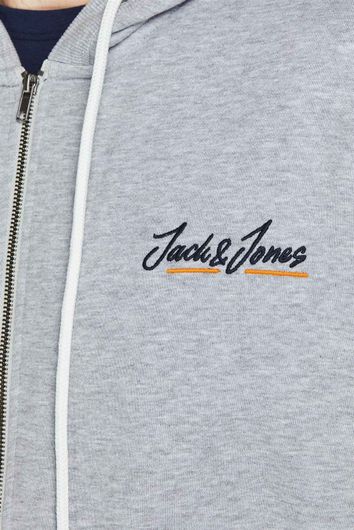Jack & Jones vest Plus Size grijs met capuchon