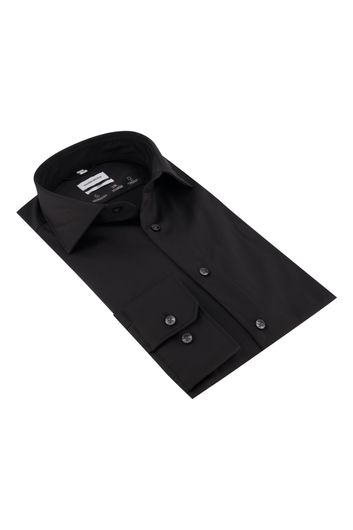 Zwart overhemd Seidensticker Slim