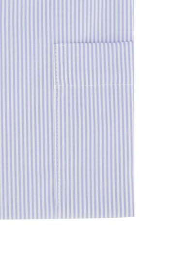 Seidensticker overhemd Regular Fit streepjes lichtblauw