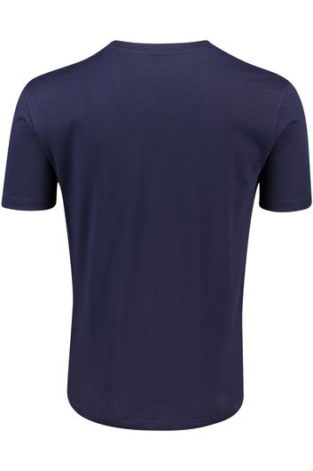 T-shirt Lacoste navy effen
