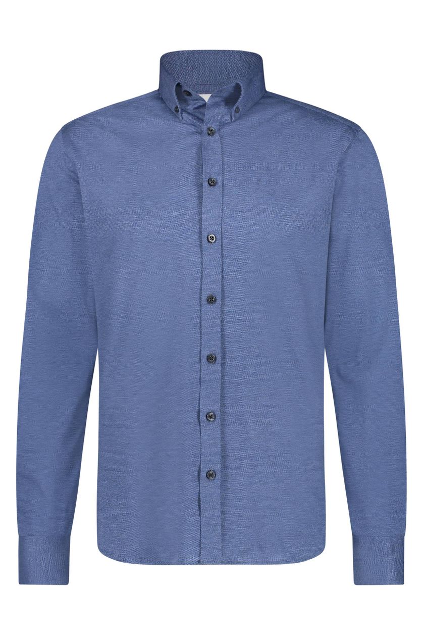 State of Art overhemd regular fit blauw gemeleerd