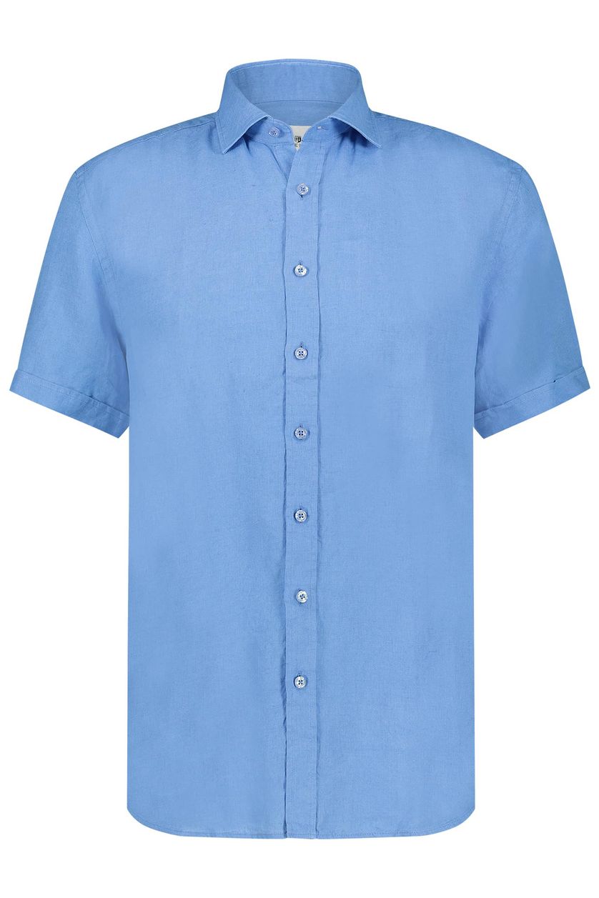 State of Art overhemd korte mouw blauw regular fit