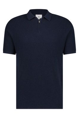 State of Art Polo State of Art navy structuur Regular fit