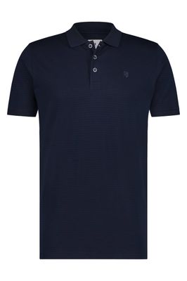 State of Art State of Art poloshirt strepen structuur navy