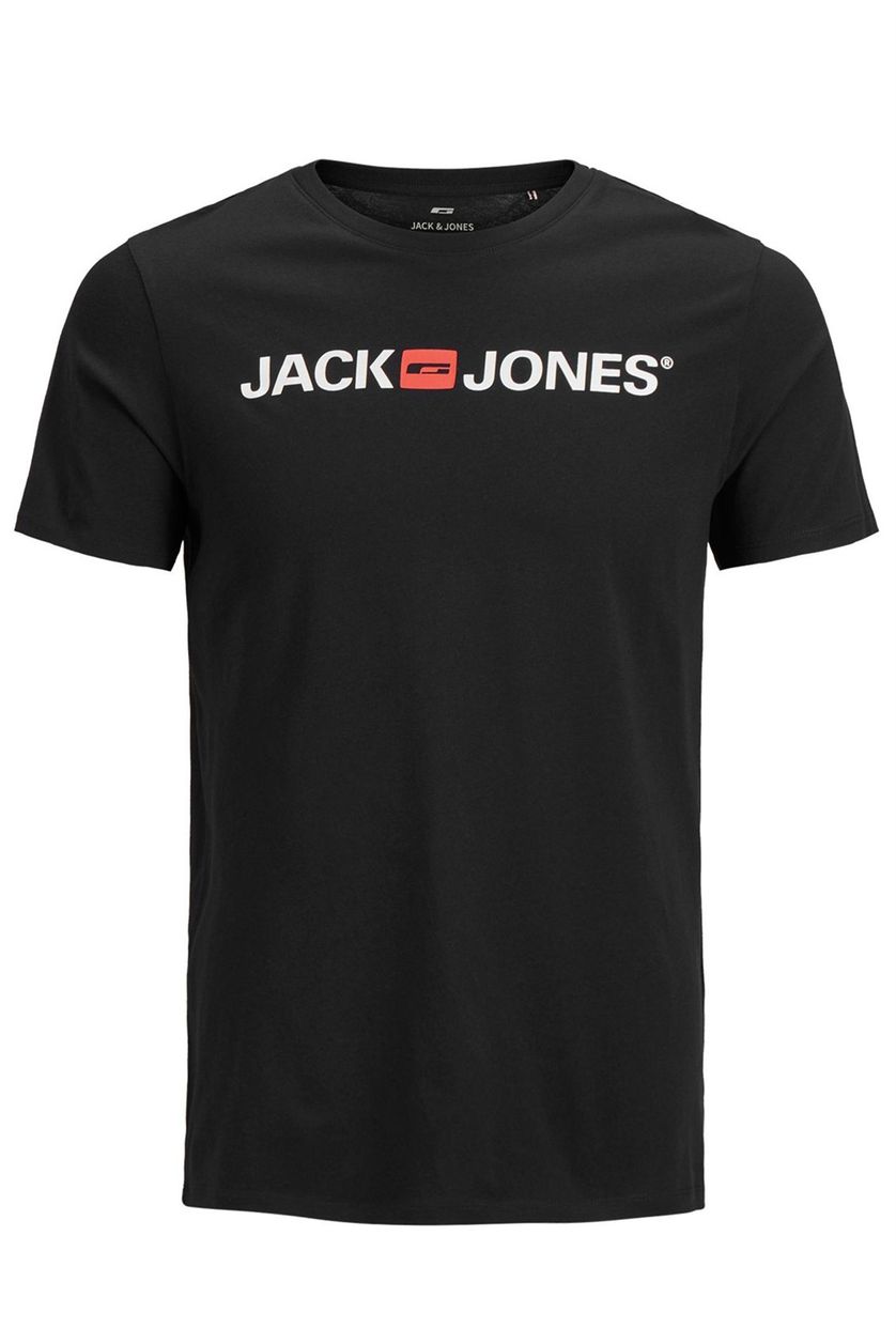 Jack & Jones t-shirt zwart uni Plus Size