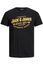 Jack & Jones t-shirt zwart met print Plus Size