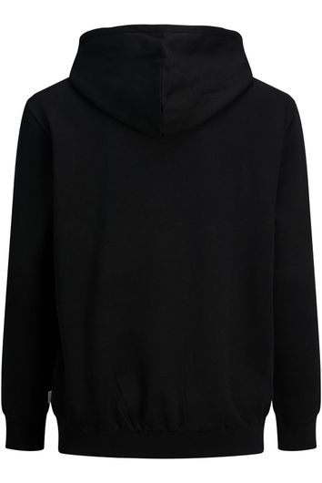 Jack & Jones hoodie zwart geprint katoen Plus Size