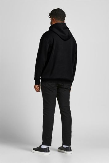 sweater Jack & Jones zwart geprint katoen hoodie 
