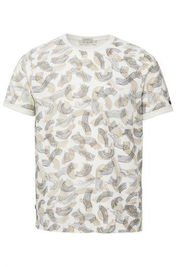 Cast Iron beige geprint t-shirt