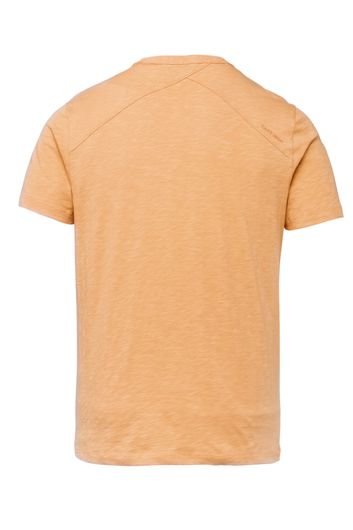 Cast Iron t-shirt ronde hals oranje gemeleerd