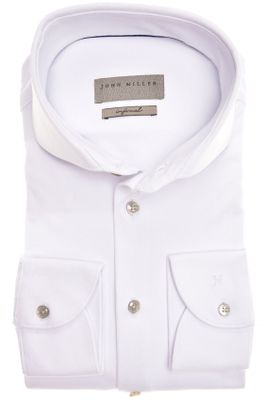 John Miller John Miller wit overhemd mouwlengte 7 cutaway boord