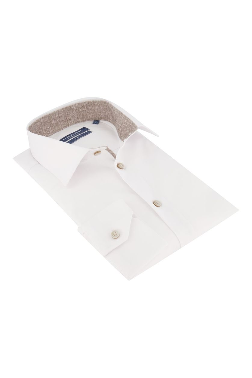 Ledub mouwlengte 7 overhemd wit Modern Fit
