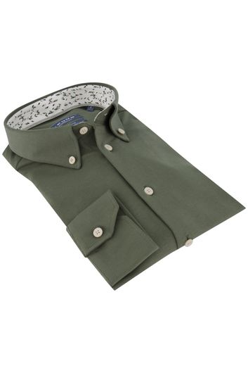Overhemd Ledub groen button down Modern Fit