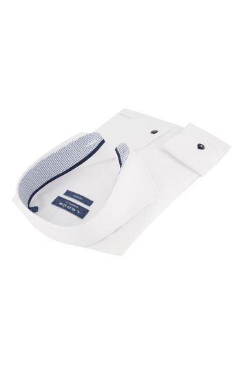 Wit overhemd Ledub Modern Fit strijkvrij