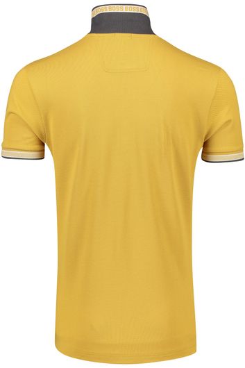 Hugo Boss poloshirt geel Regular Fit