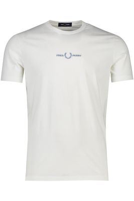 Fred Perry Fred Perry t-shirt wit met ronde hals