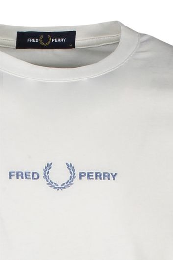 Fred Perry t-shirt wit met ronde hals