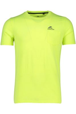 New Zealand T-shirt New Zealand Rotokohu geel effen synthetisch normale fit