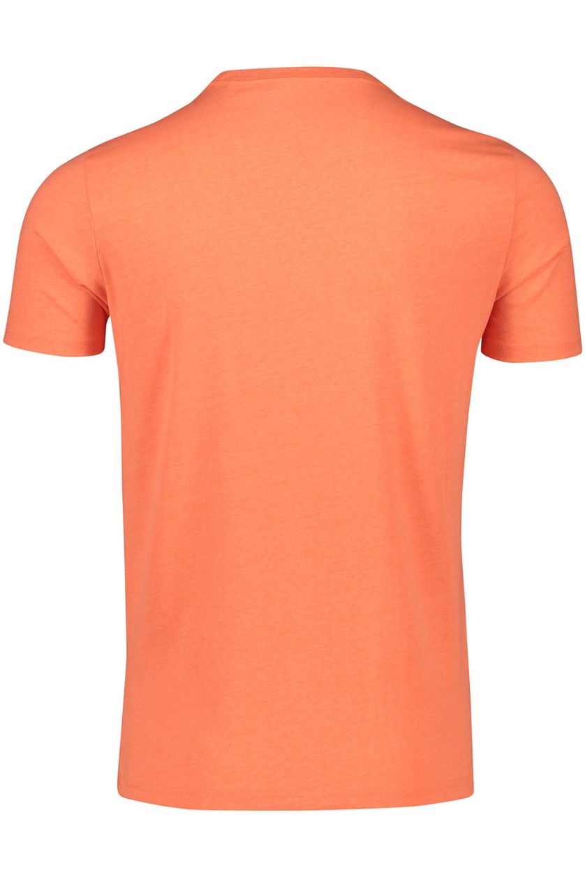 Heren t-shirt neon oranje NZA Rotokohu