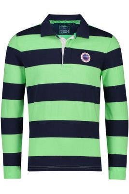 New Zealand Rugby shirt gestreept NZA Horeke navy groen