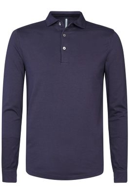 Olymp Profuomo polo navy lange mouw
