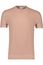 Gemeleerd Profuomo T-shirts zalm roze met ronde hals