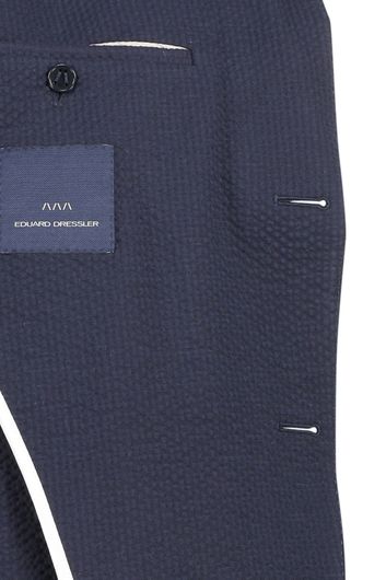 Colberts Dressler donkerblauw met structuurtje Shaped Fit