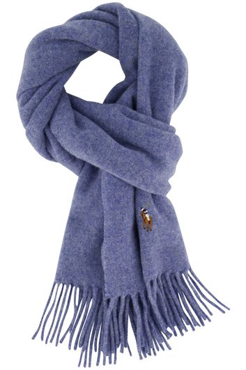 Polo Ralph Lauren sjaal lichtblauw effen wol