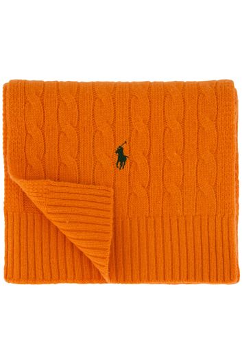 Polo Ralph Lauren sjaal oranje effen wol