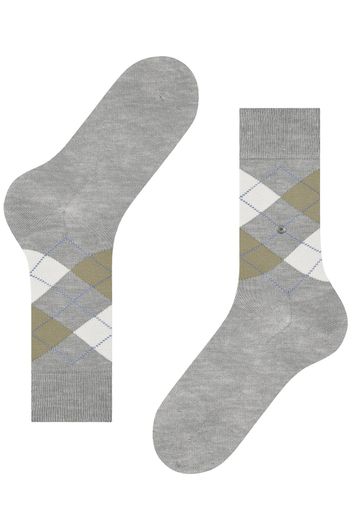 Burlington sokken ruiten grijs Manchester