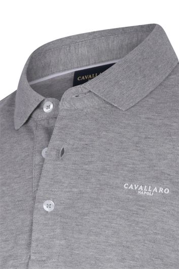 Gemeleerde Cavallaro polo logo grijs