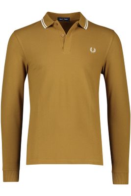 Fred Perry Fred Perry lange mouwen polo bruin