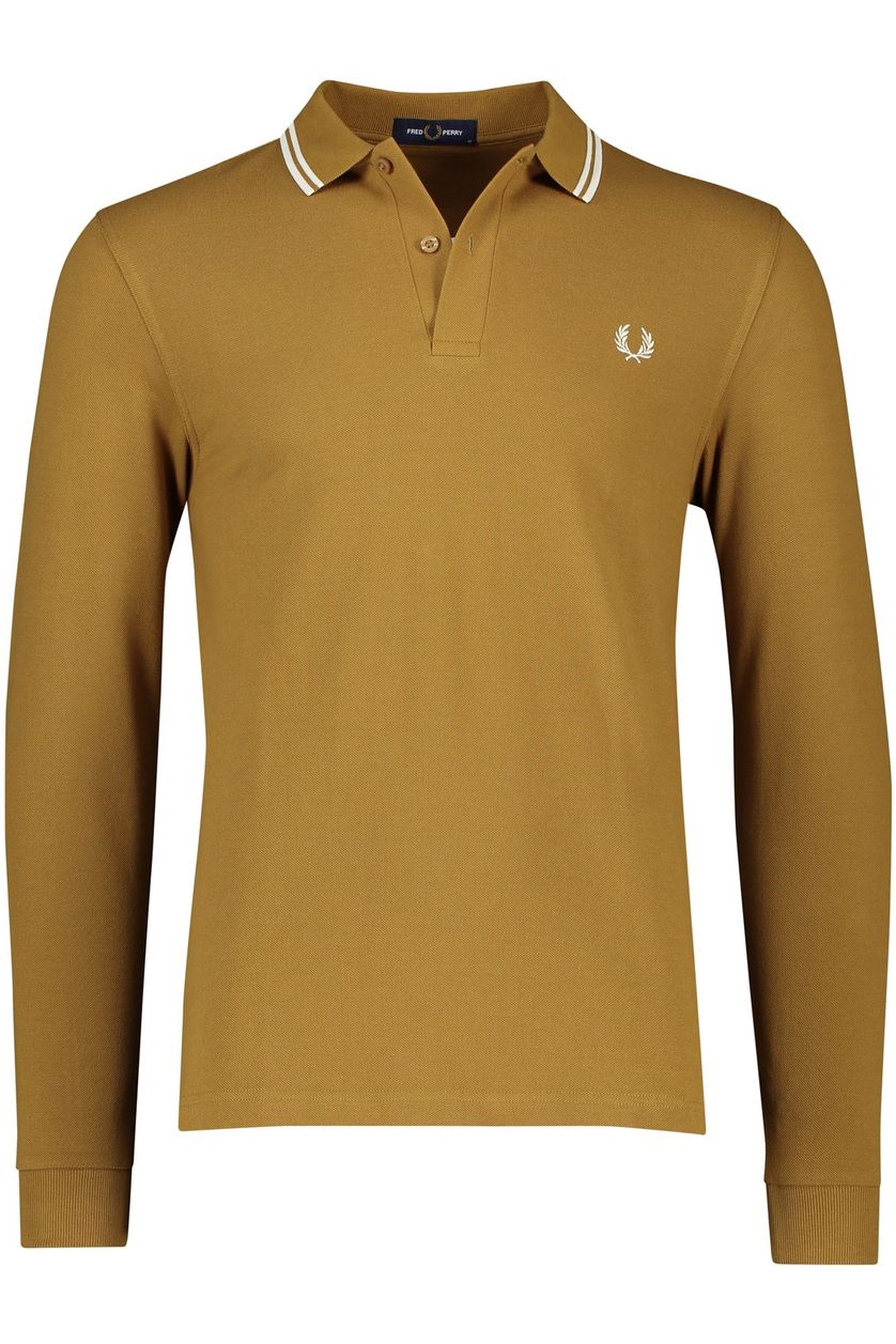 Fred Perry lange mouwen polo bruin