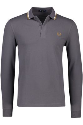 Fred Perry Fred Perry lange mouwen polo grijs