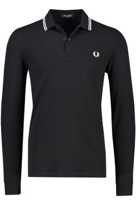 Fred Perry Fred Perry polo lange mouwen zwart
