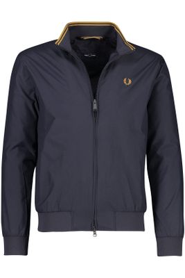 Fred Perry Zomerjas Fred Perry donkerblauw opstaande kraag