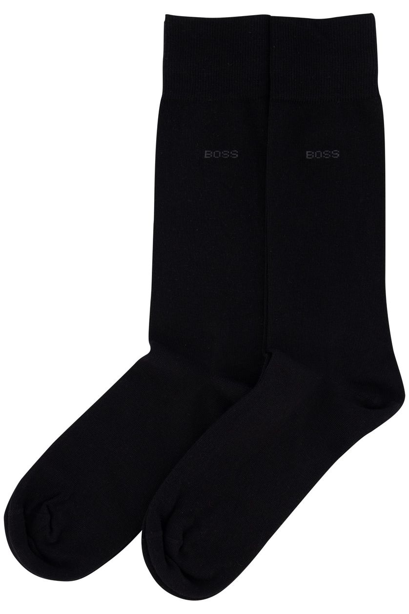 2P zwart Hugo Boss sokken