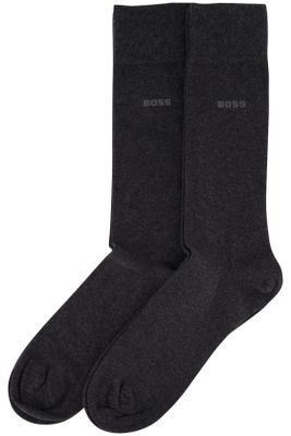 Hugo Boss Hugo Boss sokken 2-pack donkergrijs